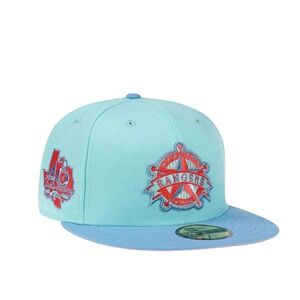 Texas Rangers New Era 59FIFTY 40th Anniversary Iced Metallic Fitted Hat 7 1/8
